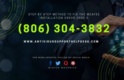 Method to Fix the McAfee Installation Error code 0