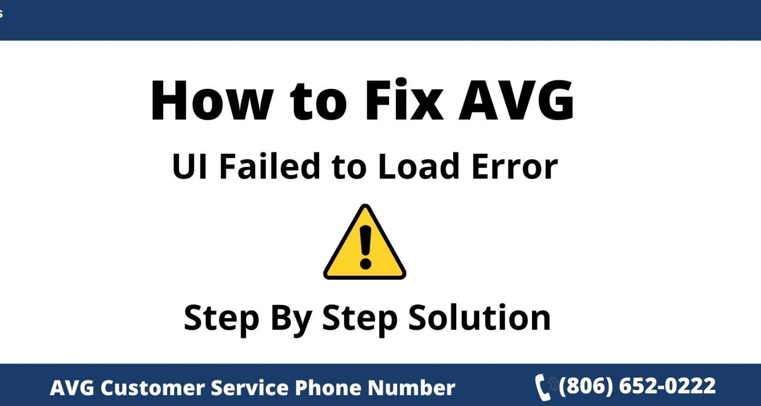 Fix AVG UI Failed To Load Error Message on Windows 10